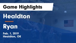 Healdton  vs Ryan  Game Highlights - Feb. 1, 2019