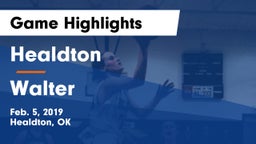 Healdton  vs Walter Game Highlights - Feb. 5, 2019