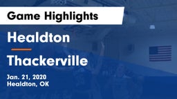 Healdton  vs Thackerville Game Highlights - Jan. 21, 2020