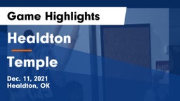 Healdton  vs Temple Game Highlights - Dec. 11, 2021