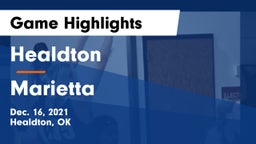 Healdton  vs Marietta Game Highlights - Dec. 16, 2021