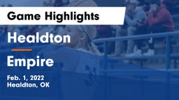 Healdton  vs Empire Game Highlights - Feb. 1, 2022