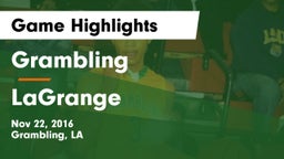 Grambling  vs LaGrange  Game Highlights - Nov 22, 2016
