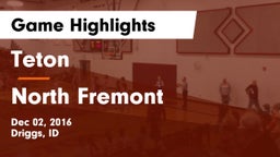 Teton  vs North Fremont  Game Highlights - Dec 02, 2016
