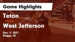 Teton  vs West Jefferson Game Highlights - Dec. 9, 2021