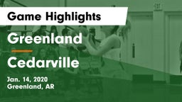 Greenland  vs Cedarville  Game Highlights - Jan. 14, 2020