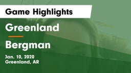 Greenland  vs Bergman   Game Highlights - Jan. 10, 2020