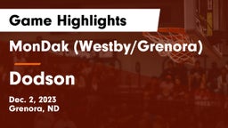 MonDak (Westby/Grenora) vs Dodson  Game Highlights - Dec. 2, 2023