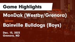 MonDak (Westby/Grenora) vs Bainville Bulldogs (Boys) Game Highlights - Dec. 15, 2023