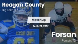 Matchup: Reagan County High vs. Forsan  2017