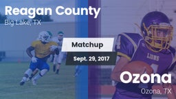 Matchup: Reagan County High vs. Ozona  2017