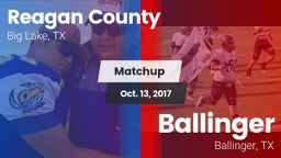 Matchup: Reagan County High vs. Ballinger  2017