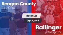 Matchup: Reagan County High vs. Ballinger  2019