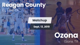 Matchup: Reagan County High vs. Ozona  2019