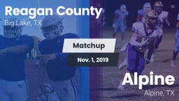 Matchup: Reagan County High vs. Alpine  2019