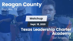 Matchup: Reagan County High vs. Texas Leadership Charter Academy  2020