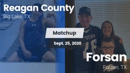 Matchup: Reagan County High vs. Forsan  2020