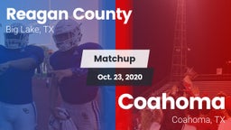 Matchup: Reagan County High vs. Coahoma  2020