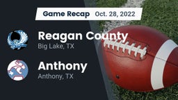 Recap: Reagan County  vs. Anthony  2022