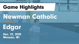 Newman Catholic  vs Edgar  Game Highlights - Dec. 22, 2020