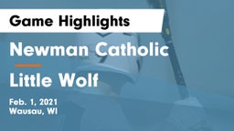 Newman Catholic  vs Little Wolf  Game Highlights - Feb. 1, 2021
