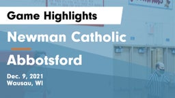 Newman Catholic  vs Abbotsford  Game Highlights - Dec. 9, 2021