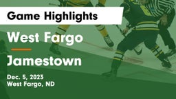 West Fargo  vs Jamestown  Game Highlights - Dec. 5, 2023