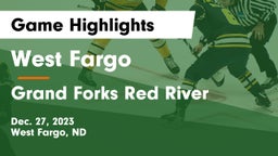 West Fargo  vs Grand Forks Red River  Game Highlights - Dec. 27, 2023