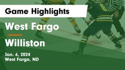 West Fargo  vs Williston  Game Highlights - Jan. 6, 2024