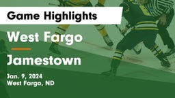 West Fargo  vs Jamestown  Game Highlights - Jan. 9, 2024