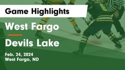 West Fargo  vs Devils Lake  Game Highlights - Feb. 24, 2024