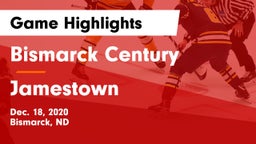 Bismarck Century  vs Jamestown  Game Highlights - Dec. 18, 2020