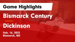 Bismarck Century  vs Dickinson  Game Highlights - Feb. 16, 2023
