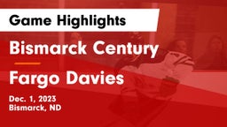 Bismarck Century  vs Fargo Davies  Game Highlights - Dec. 1, 2023
