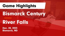 Bismarck Century  vs River Falls  Game Highlights - Dec. 28, 2023