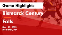 Bismarck Century  vs Falls  Game Highlights - Dec. 29, 2023
