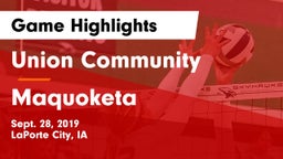 Union Community  vs Maquoketa Game Highlights - Sept. 28, 2019