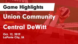 Union Community  vs Central DeWitt Game Highlights - Oct. 12, 2019