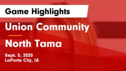 Union Community  vs North Tama  Game Highlights - Sept. 5, 2020