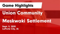 Union Community  vs Meskwaki Settlement  Game Highlights - Sept. 5, 2020