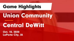 Union Community  vs Central DeWitt Game Highlights - Oct. 10, 2020