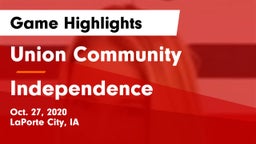 Union Community  vs Independence  Game Highlights - Oct. 27, 2020