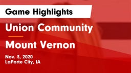 Union Community  vs Mount Vernon  Game Highlights - Nov. 3, 2020