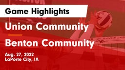 Union Community  vs Benton Community Game Highlights - Aug. 27, 2022