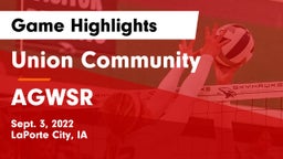 Union Community  vs AGWSR  Game Highlights - Sept. 3, 2022