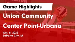 Union Community  vs Center Point-Urbana  Game Highlights - Oct. 8, 2022