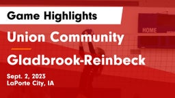 Union Community  vs Gladbrook-Reinbeck  Game Highlights - Sept. 2, 2023