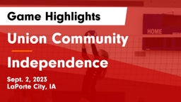 Union Community  vs Independence  Game Highlights - Sept. 2, 2023