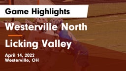 Westerville North  vs Licking Valley Game Highlights - April 14, 2022