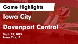 Iowa City  vs Davenport Central  Game Highlights - Sept. 23, 2023